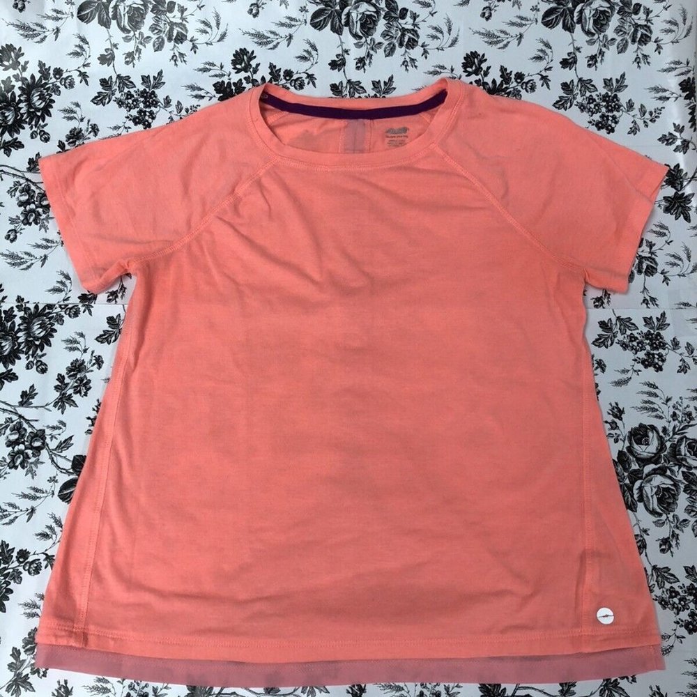 AVIA Girls Pink Crewneck Active Sport T-Shirt sz XL 14/16 Years